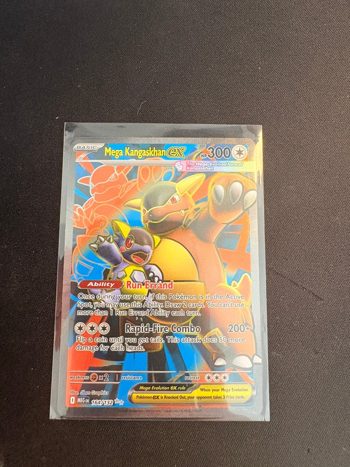 Pokemon mega kangaskhan ex, Ophalen, Gebruikt, Losse kaart
