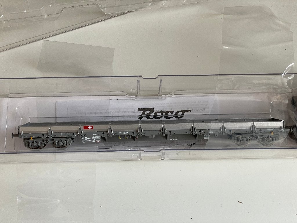 ROCO SBB Res open wagon beladen met rollen staaldraad, Hobby en Vrije tijd, Gelijkstroom, Ophalen of Verzenden, Roco, Nieuw
