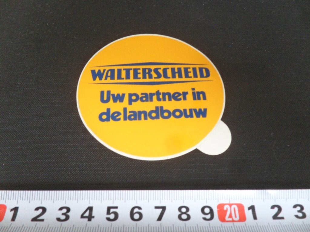 sticker WALTERSCHEID Uw partner in de landbouw, Ophalen of Verzenden, Zo goed als nieuw