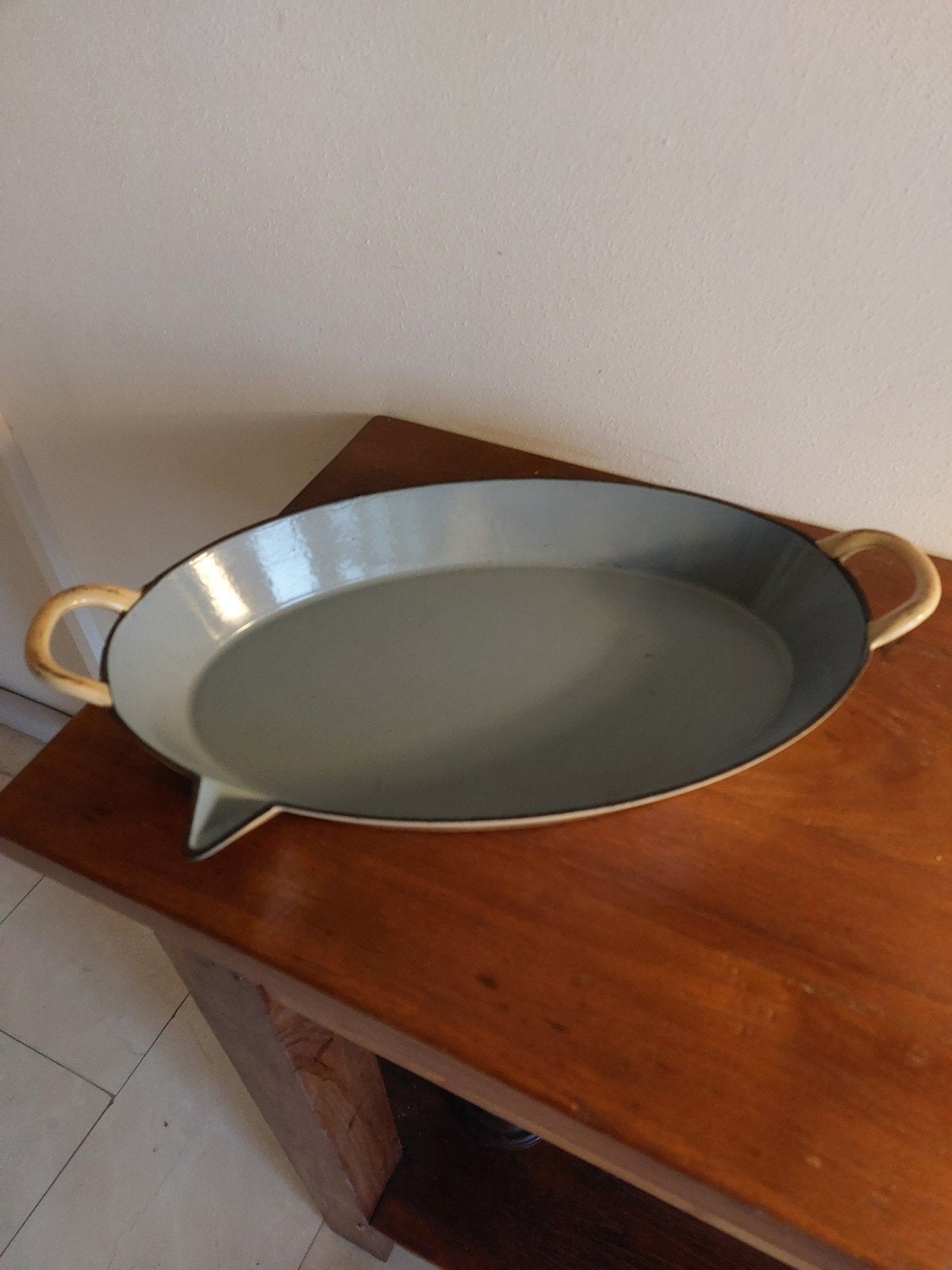 Gietijzeren ovenschaal 34 cm., Huis en Inrichting, Keuken | Potten en Pannen, Ophalen of Verzenden, Gietijzer