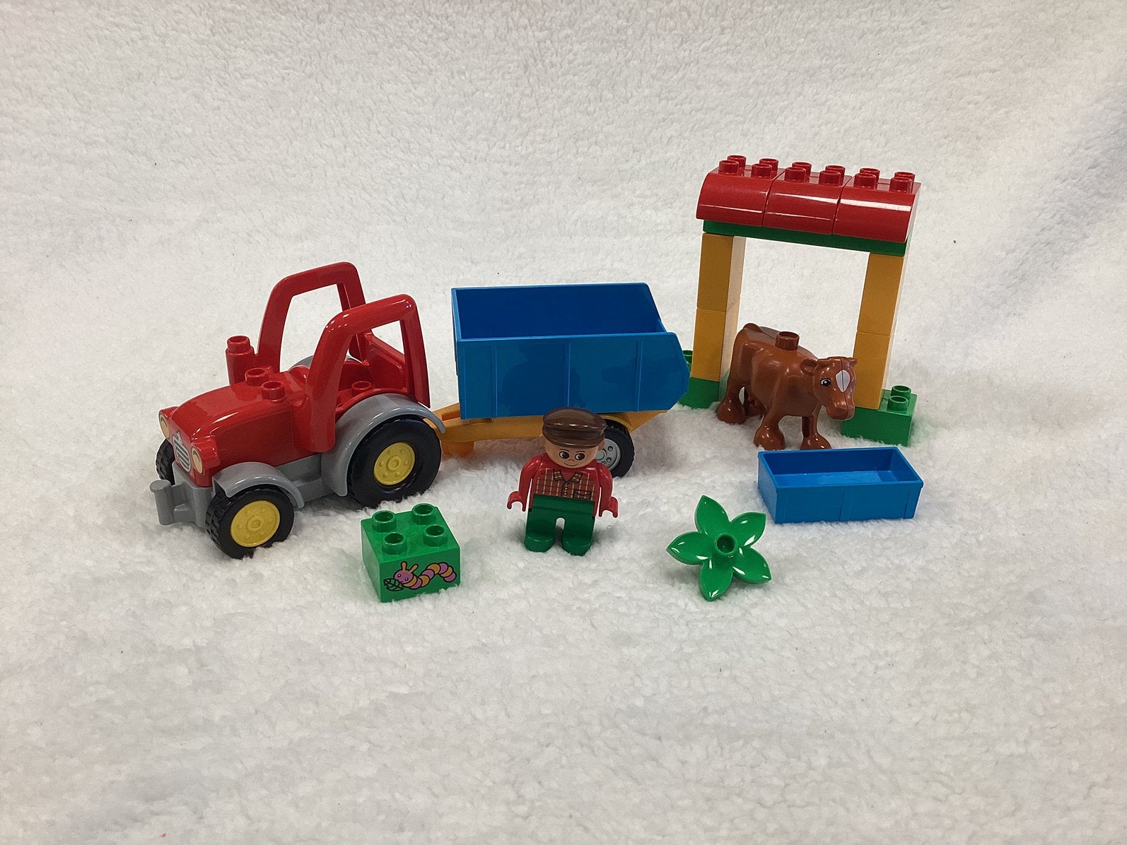 Duplo boer met tractor en koe, Ophalen of Verzenden, LEGO System A/S, Product.compliance@LEGO.com, Aastvej 1, 7190 Billund, Denemarken