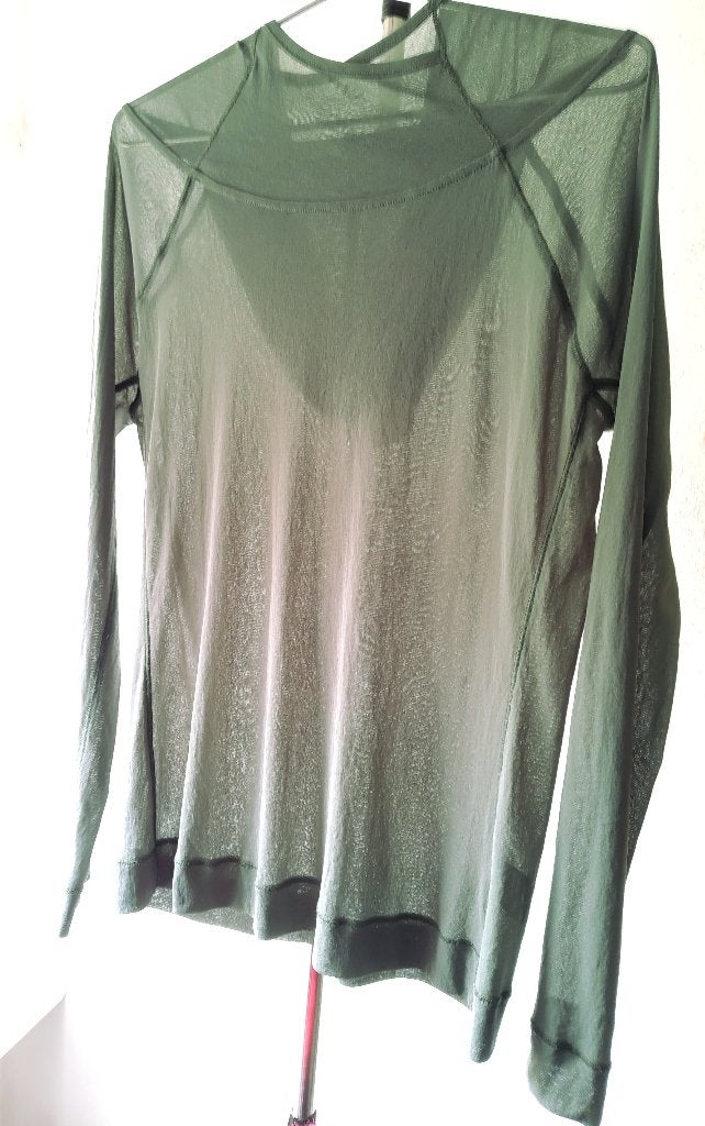 Sylver top / shirt lindegroen semi transparant, Kleding | Dames, Maat 38/40 (M), Sylver, Ophalen of Verzenden, Zo goed als nieuw