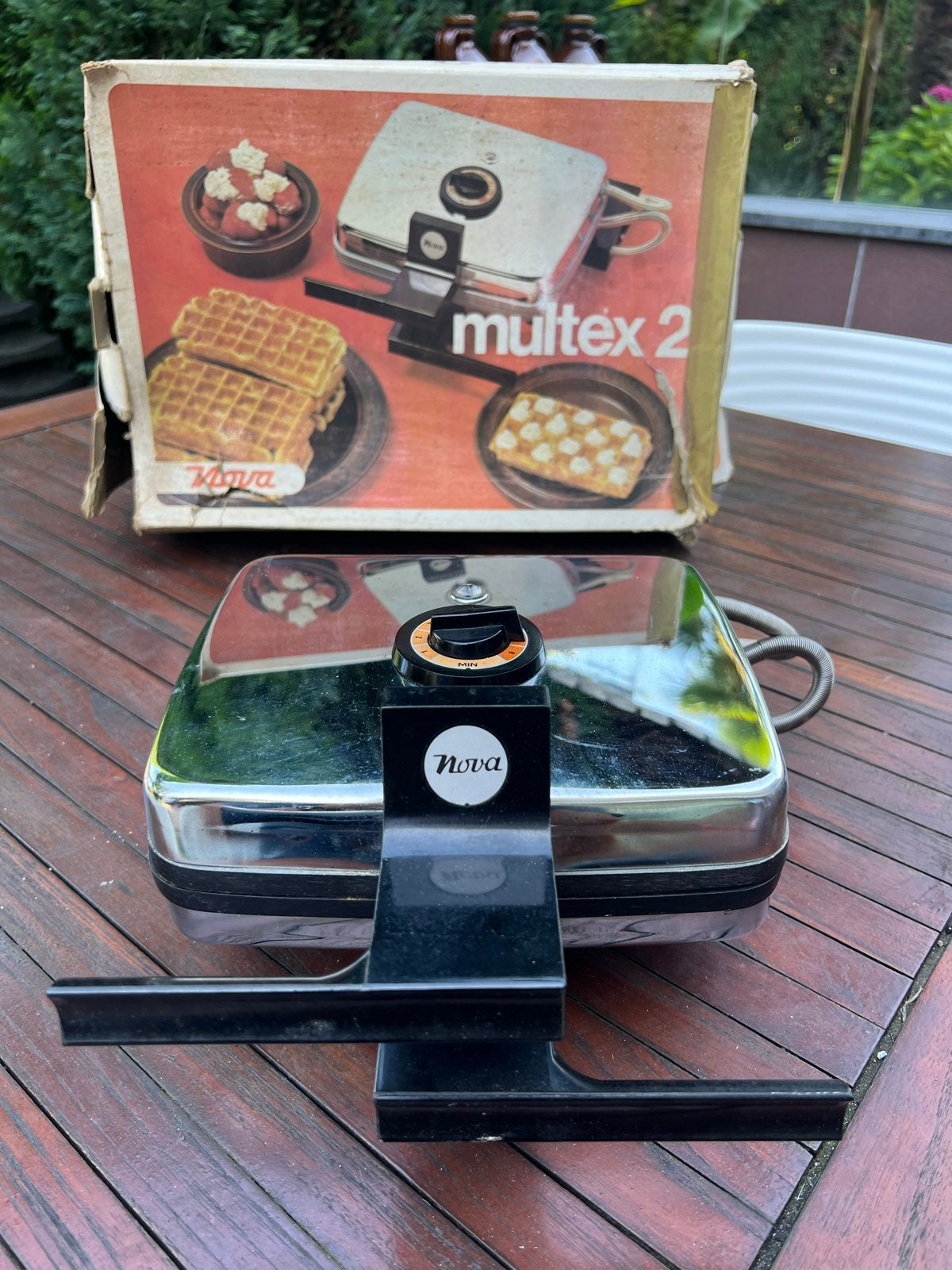 Vintage Nova Multiex 2 Wafelijzer - Grilijzer, Witgoed en Apparatuur, Wafelijzers, Ophalen of Verzenden, Gebruikt