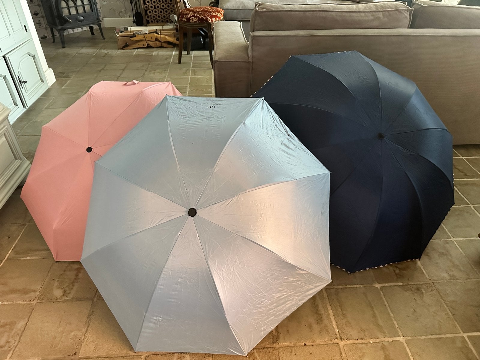 Zon paraplu met zon bescherming UPF 50+, 6 stuks, Ophalen of Verzenden, Zo goed als nieuw, Overige kleuren