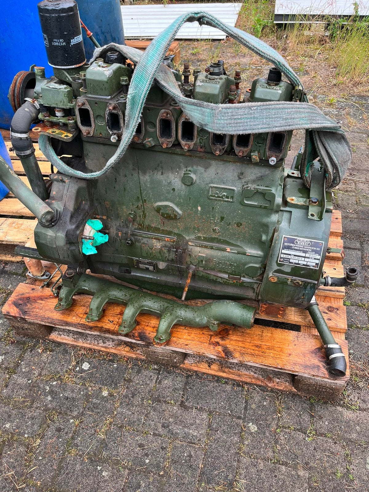 MWM Dieselmotor D 9165 - Werkend, zonder startmotor, Doe-het-zelf en Verbouw, Motoren, Ophalen of Verzenden, Gebruikt, Dieselmotor
