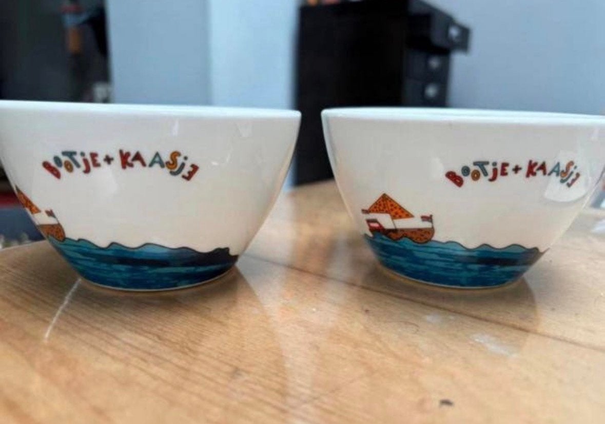 2 nieuwe kommetjes schaaltje Bitabla by dot bootje kaasje, ., Nieuw, Ophalen of Verzenden, .