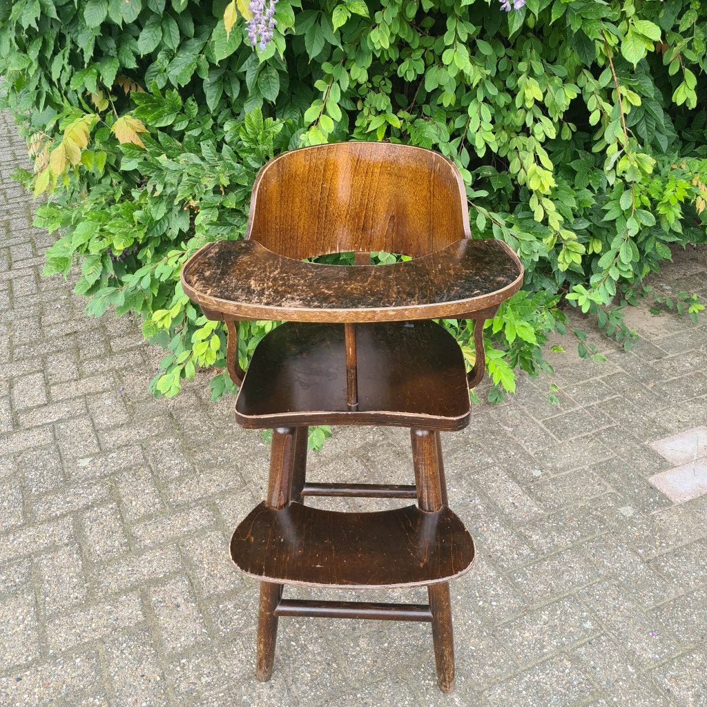 Vintage Kinderstoel 2, Ophalen, Gebruikt, Overige typen, Aanschuifbaar