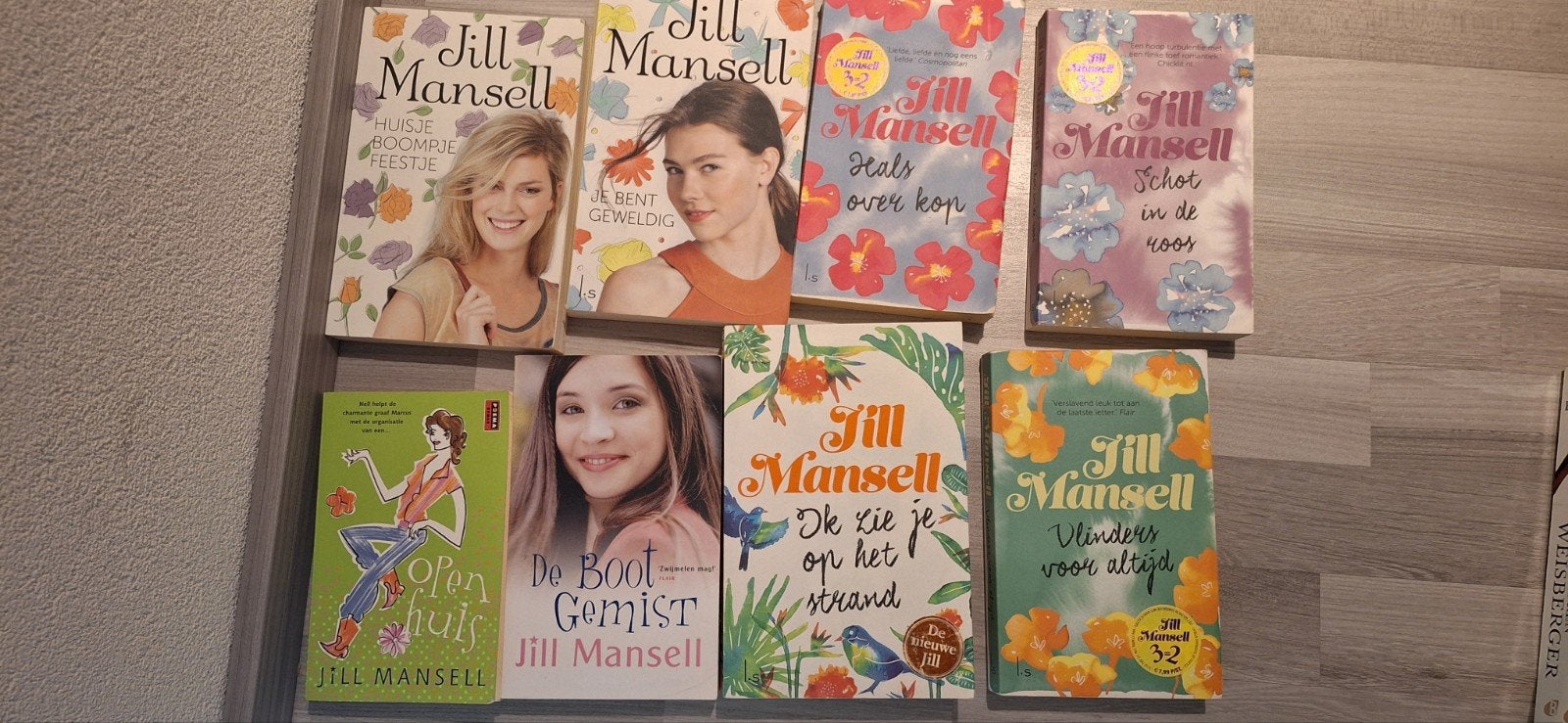 8 jill mansell boeken zgan, mag ook p/stuk, Ophalen of Verzenden, Zo goed als nieuw