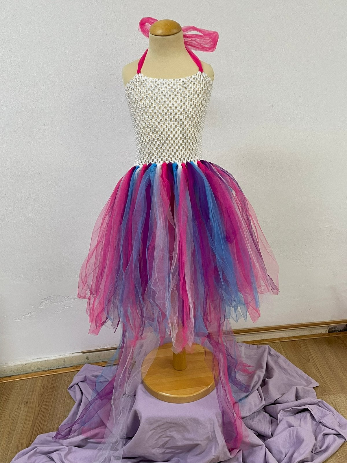 Nieuwe blauw/roze Eenhoorn jurk - maat 134/140, Ophalen of Verzenden, Nieuw, 134 t/m 140, Meisje