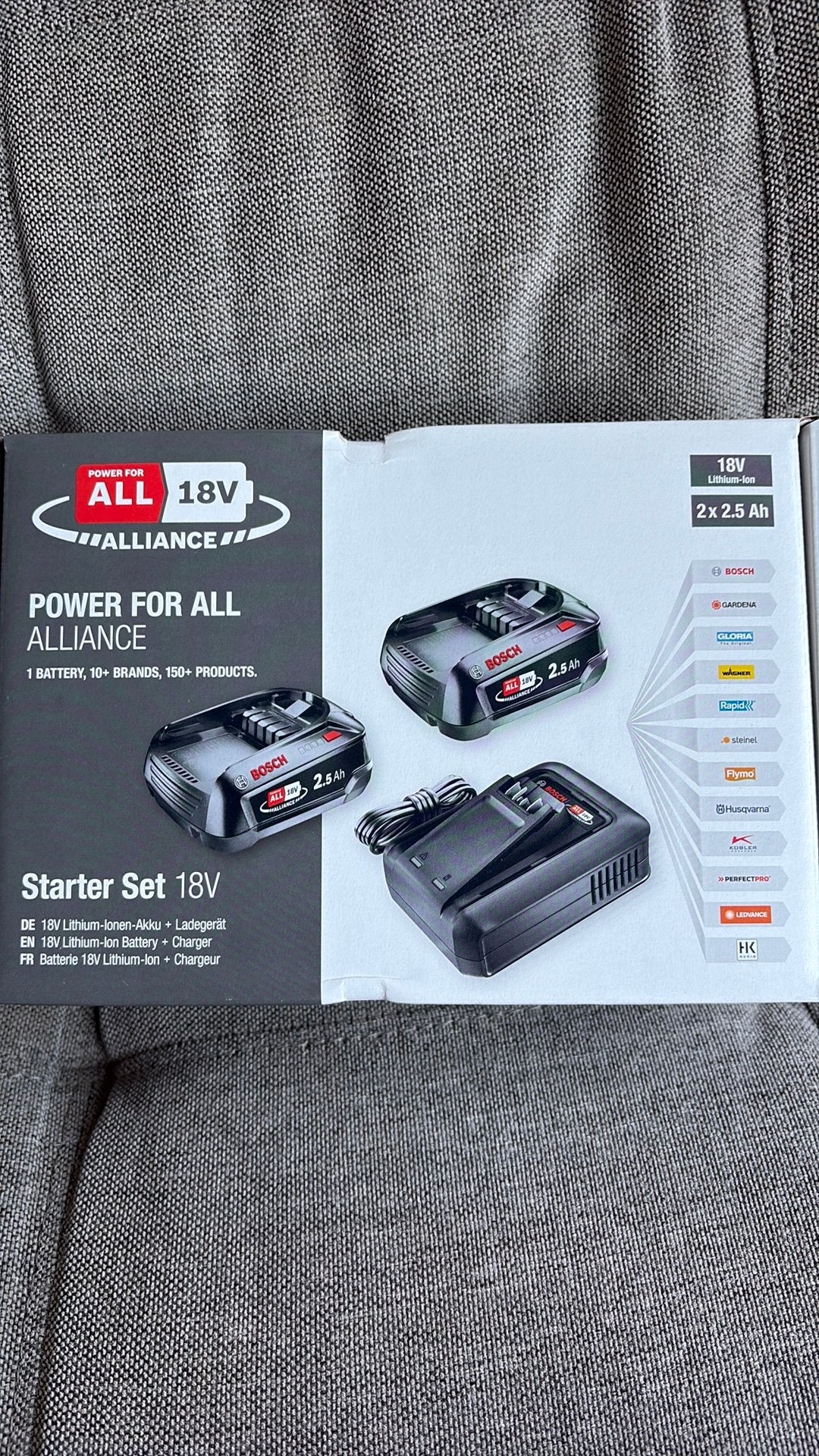 Starter Set 18V BOSCH ongeopend, Ophalen of Verzenden, Nieuw