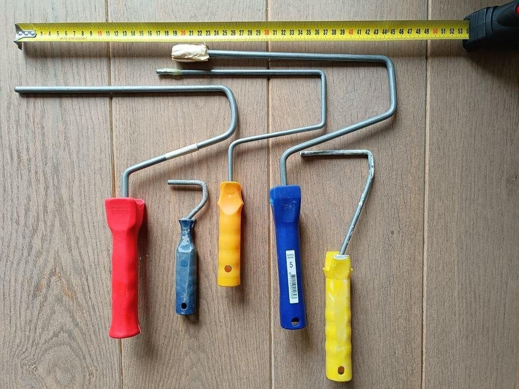 5 verfbeugels - verfrollers gebruikt, Ophalen of Verzenden, Gebruikt, Overige typen