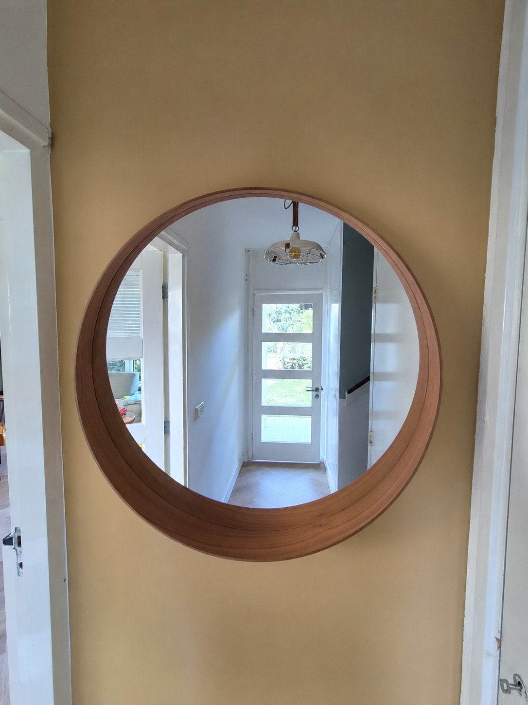 IKEA Stockholm spiegel, rond, 80 cm diameter, Ophalen, Gebruikt, Rond, 75 tot 100 cm