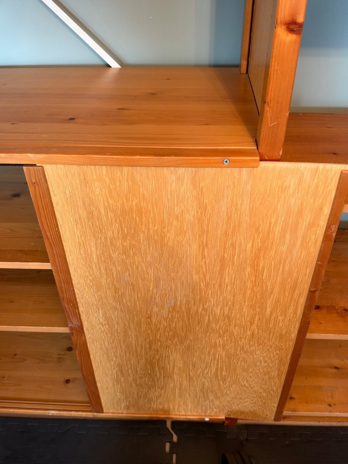 Lundia kast met Verstelbare Planken + extra bureaublad, Ophalen, Met plank(en), Gebruikt, 100 tot 150 cm