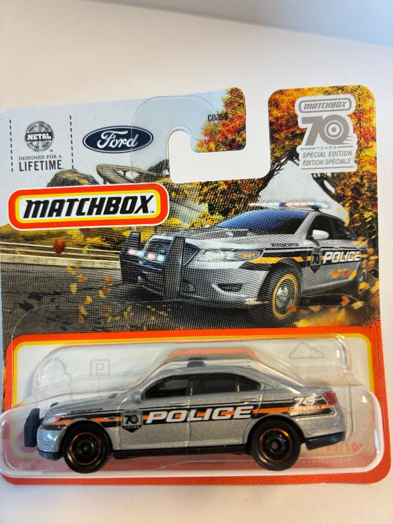 89739: Ford Police Interceptor - Matchbox, Nieuw, Ophalen of Verzenden, Gondel 1, 1186MJ Amstelveen, Service.nl@mattel.com