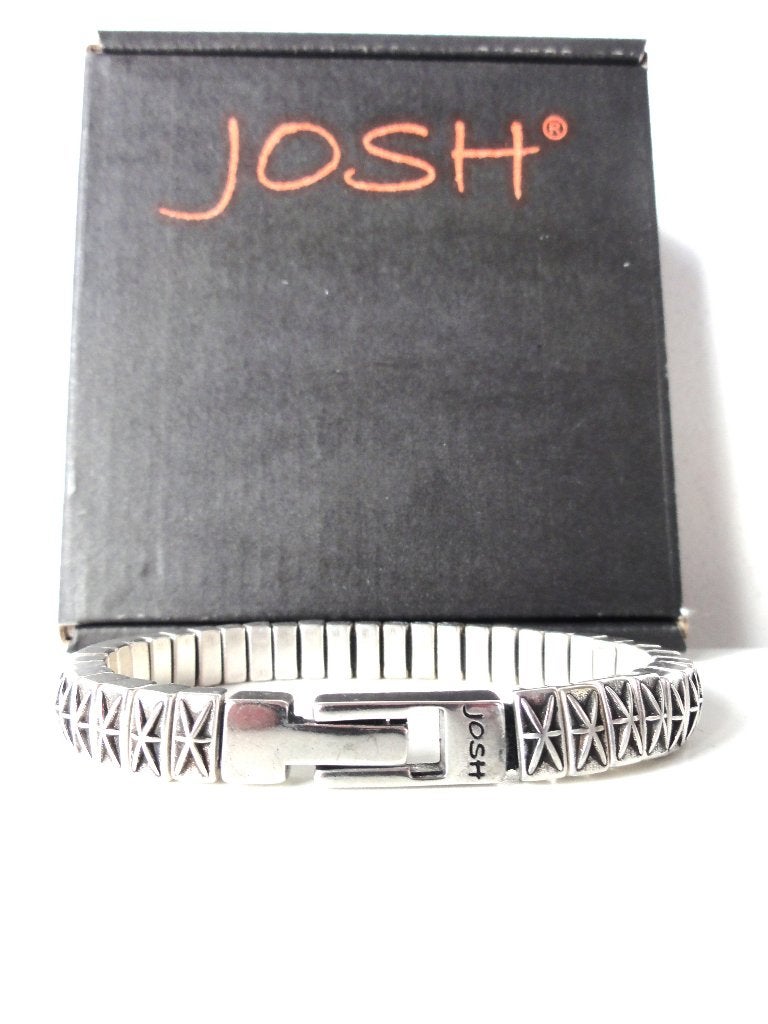Nieuwe Josh heren armband, Verzenden, Nieuw, Zilver, Overige materialen