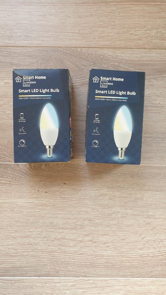 Livarno smart led bulb 2 stuks nieuw, Ophalen, Led-lamp, Minder dan 30 watt, E14 (klein)