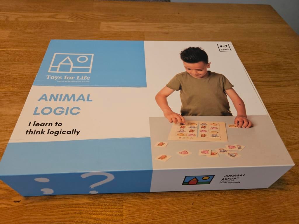Animal Logic houten spel, soort sudoku, Ophalen of Verzenden, Zo goed als nieuw, Puzzelen