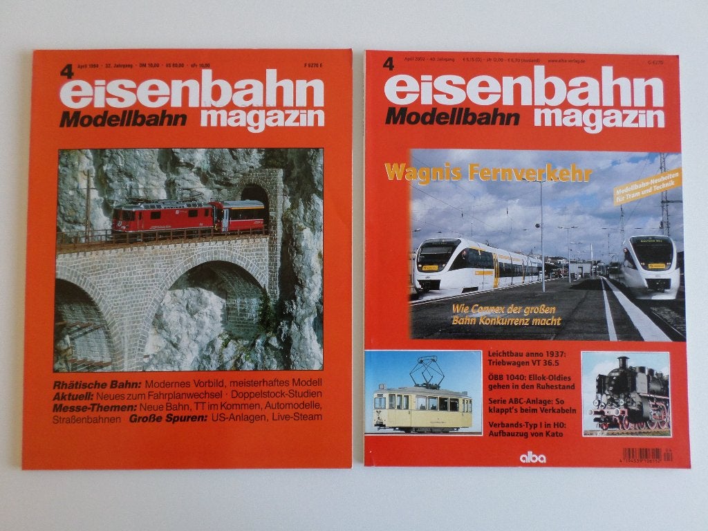 2x Eisenbahn Magazin (Duitse Tijdschriften), Overige merken, Wisselstroom, Zo goed als nieuw, Boek, Tijdschrift of Catalogus
