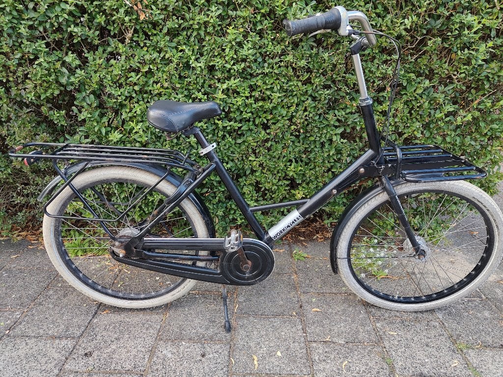 Workcycles fr8 met kinderzadeltje en 8 versnellingen., Terugtraprem, Gebruikt, Versnellingen, 0 zitjes