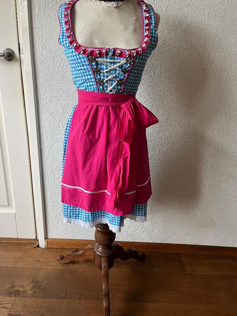 Dirndl Alpenmärchen maat 34 met schort, Kleding | Dames, Carnavalskleding en Feestkleding, Ophalen of Verzenden, Overige thema's