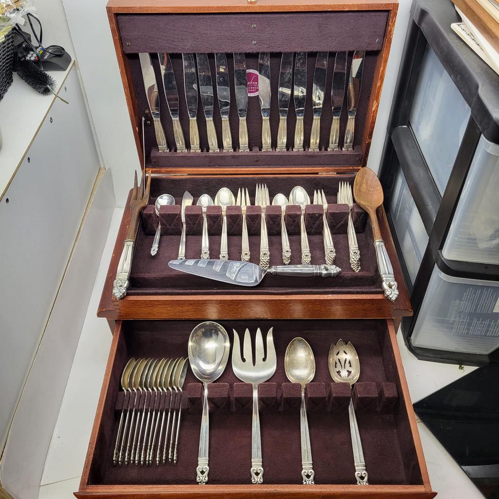 Luxe International Sterling Royal Danish Zilveren Bestekset, Ophalen of Verzenden