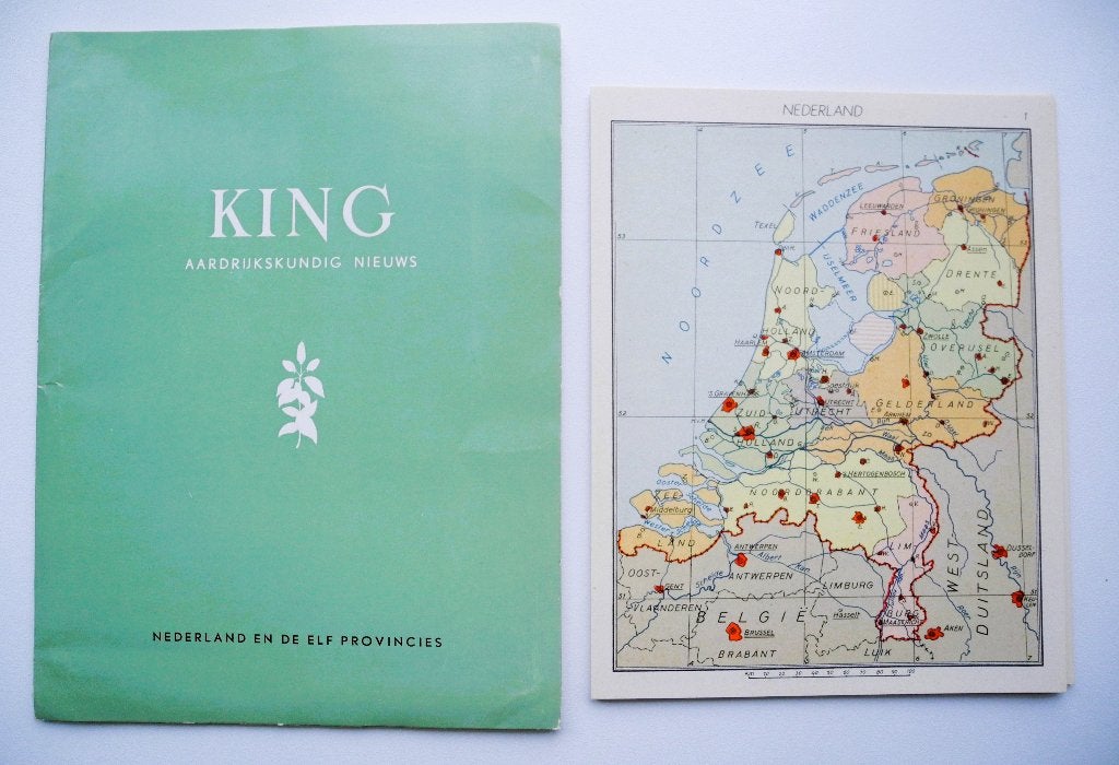 King aardrijkskundig nieuws Nederland en de 11 provincies, Boeken, Overige typen, Ophalen of Verzenden, Zo goed als nieuw, 1800 tot 2000