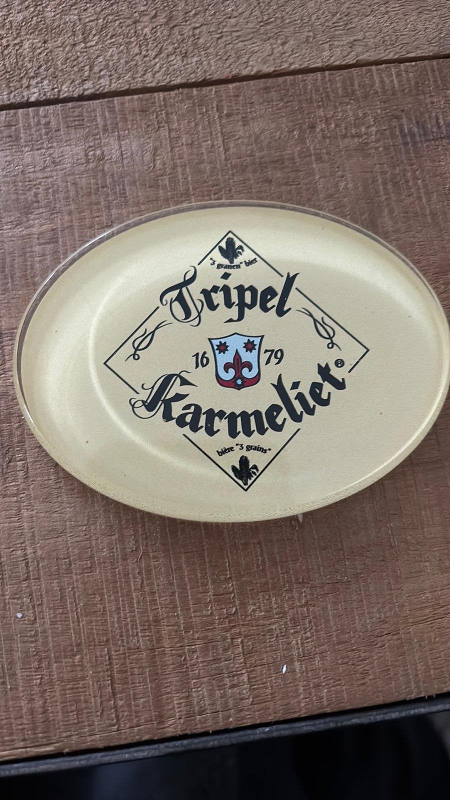 Tripel karmeliet taplens ovaal, Ophalen of Verzenden, Overige merken