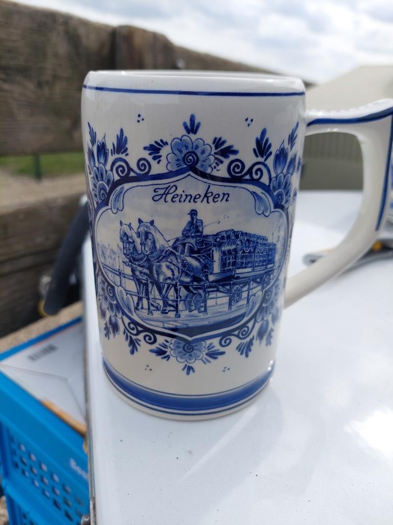 Heineken bierpul Delfts Blauw, Ophalen of Verzenden