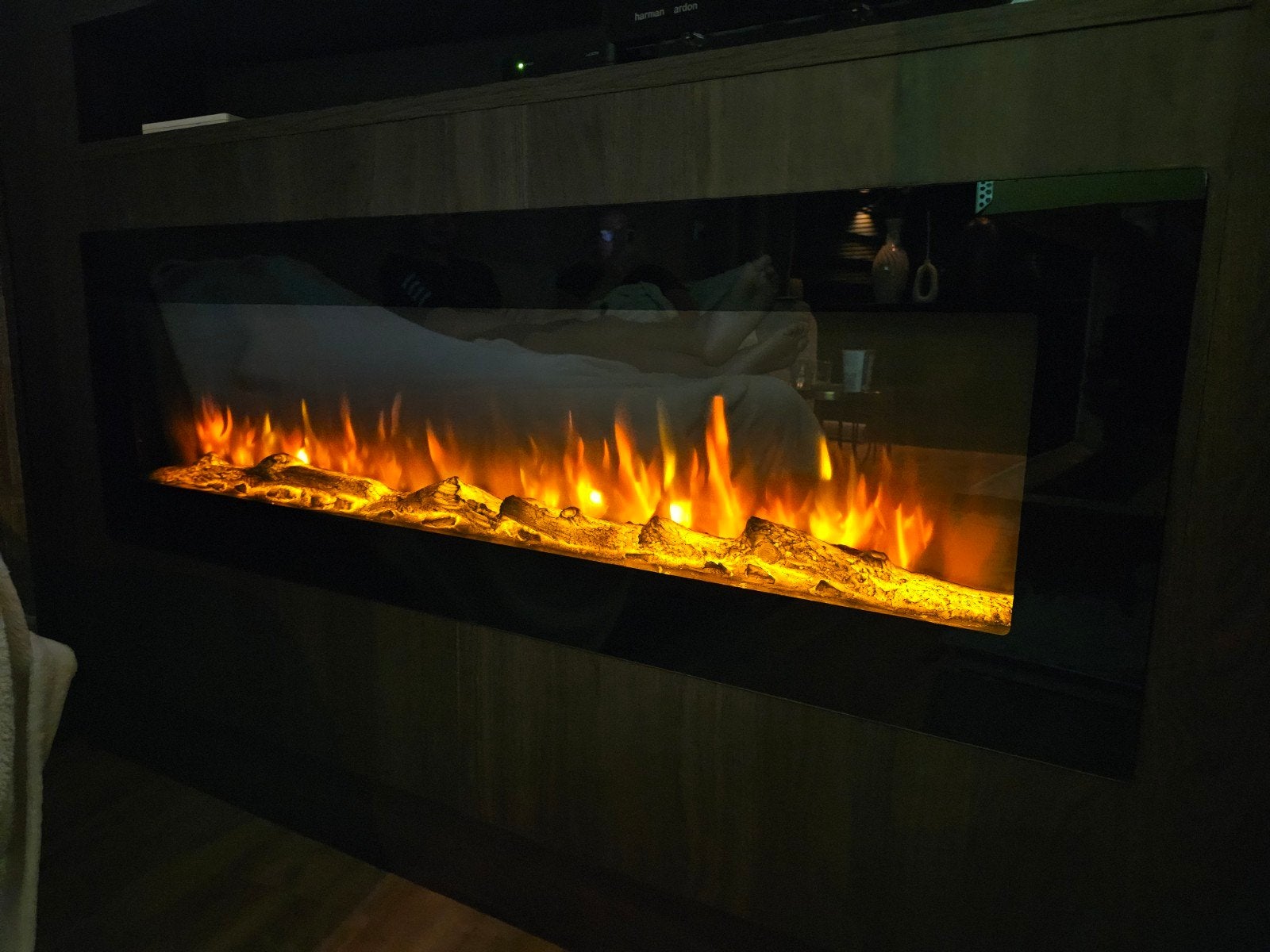 Inbouw sfeerhaard te koop 105 cm, Ophalen of Verzenden, Inbouwhaard, Elektrische haard
