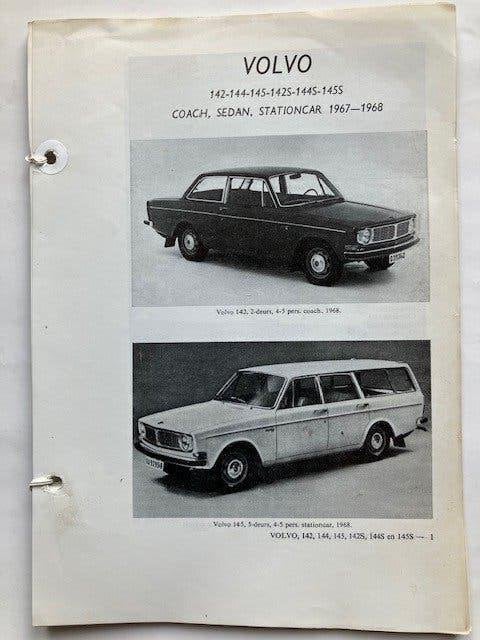 Vraagbaak       Volvo 142 - 144 - 145 modellen 1967  -  1968, Auto diversen, Handleidingen en Instructieboekjes, Ophalen of Verzenden