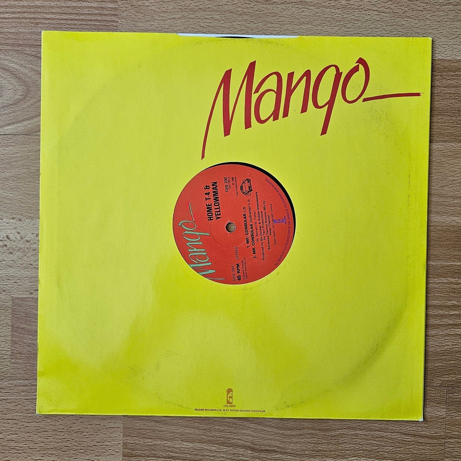 Home T-4* & Yellowman – Mr. Consular - Maxi Single, Ophalen of Verzenden, 12 inch