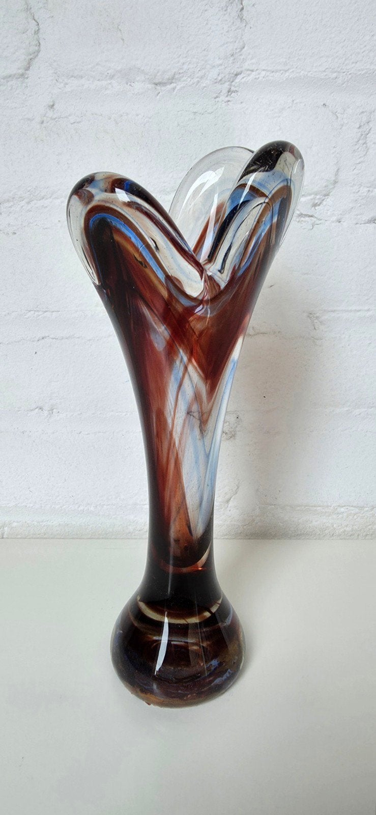 Vintage glazen, murano vaas, Ophalen of Verzenden