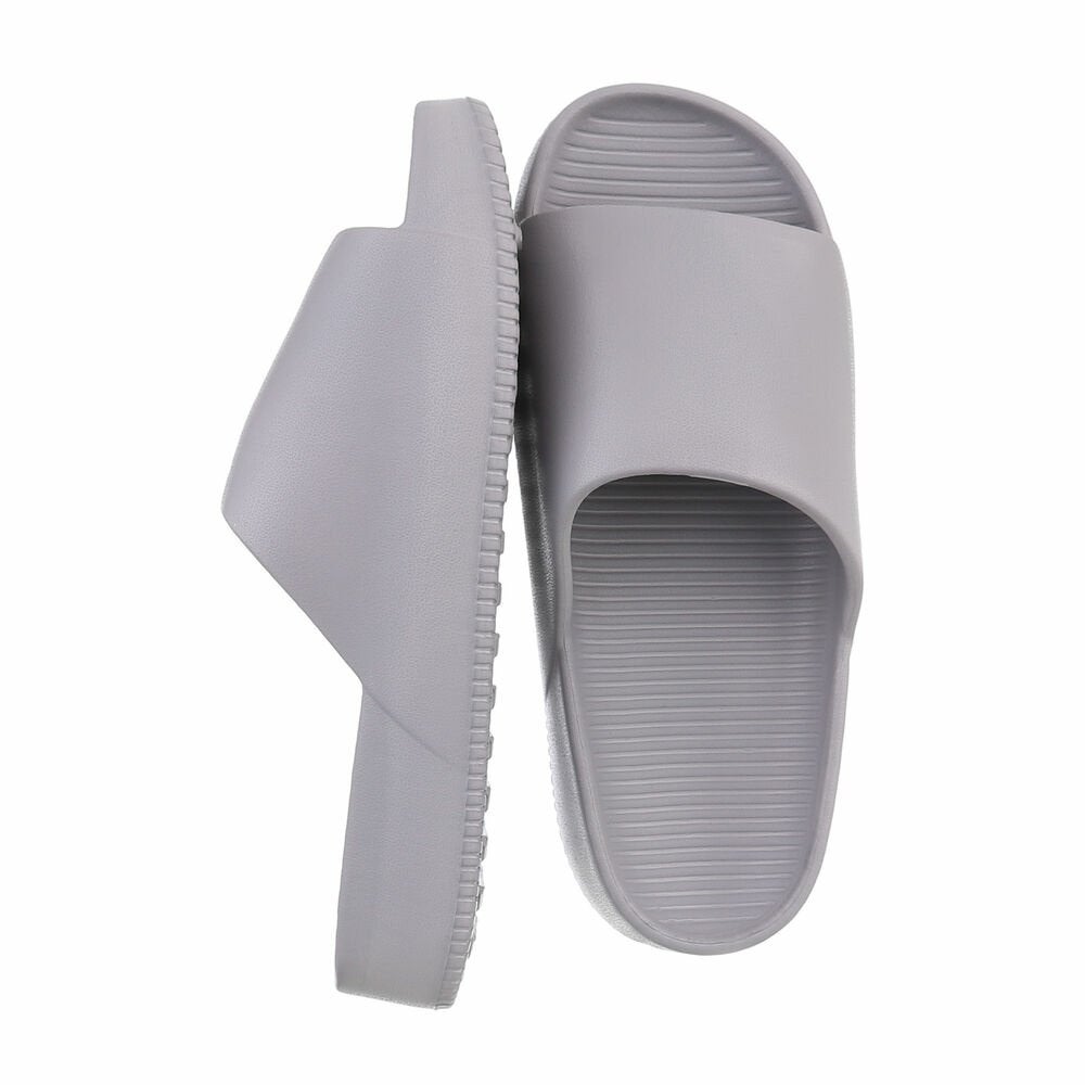 Slippers effen grijs 41, Slippers, Overige kleuren, Verzenden, Noekies.com