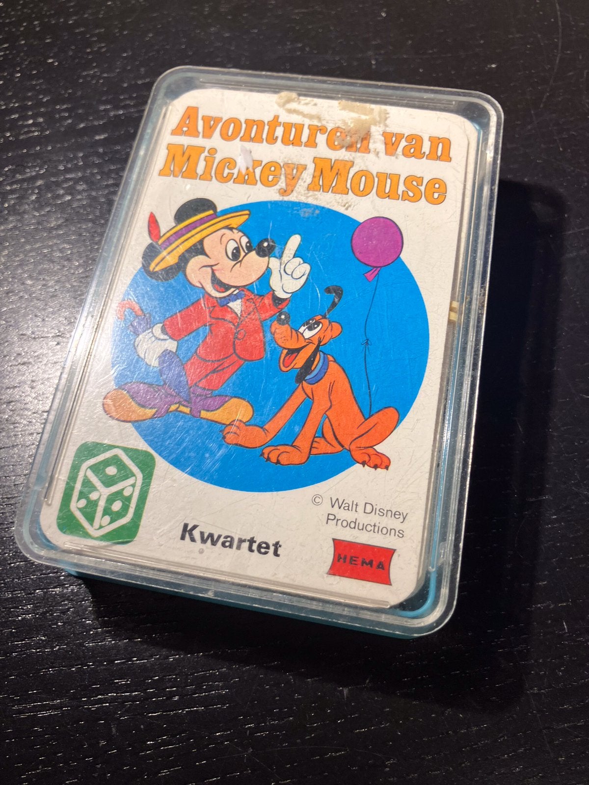 Z.g.a.n/avonturen van Mickey mouse kwartet/walt Disney hema, Verzamelen, Ophalen of Verzenden, Zo goed als nieuw, Kwartet(ten)