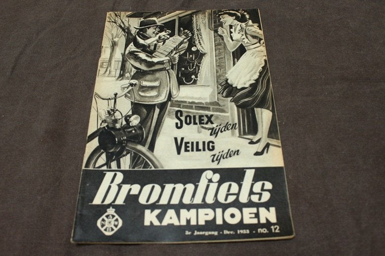 blad Bromfiets Kampioen december 1953, Ophalen of Verzenden, Gebruikt