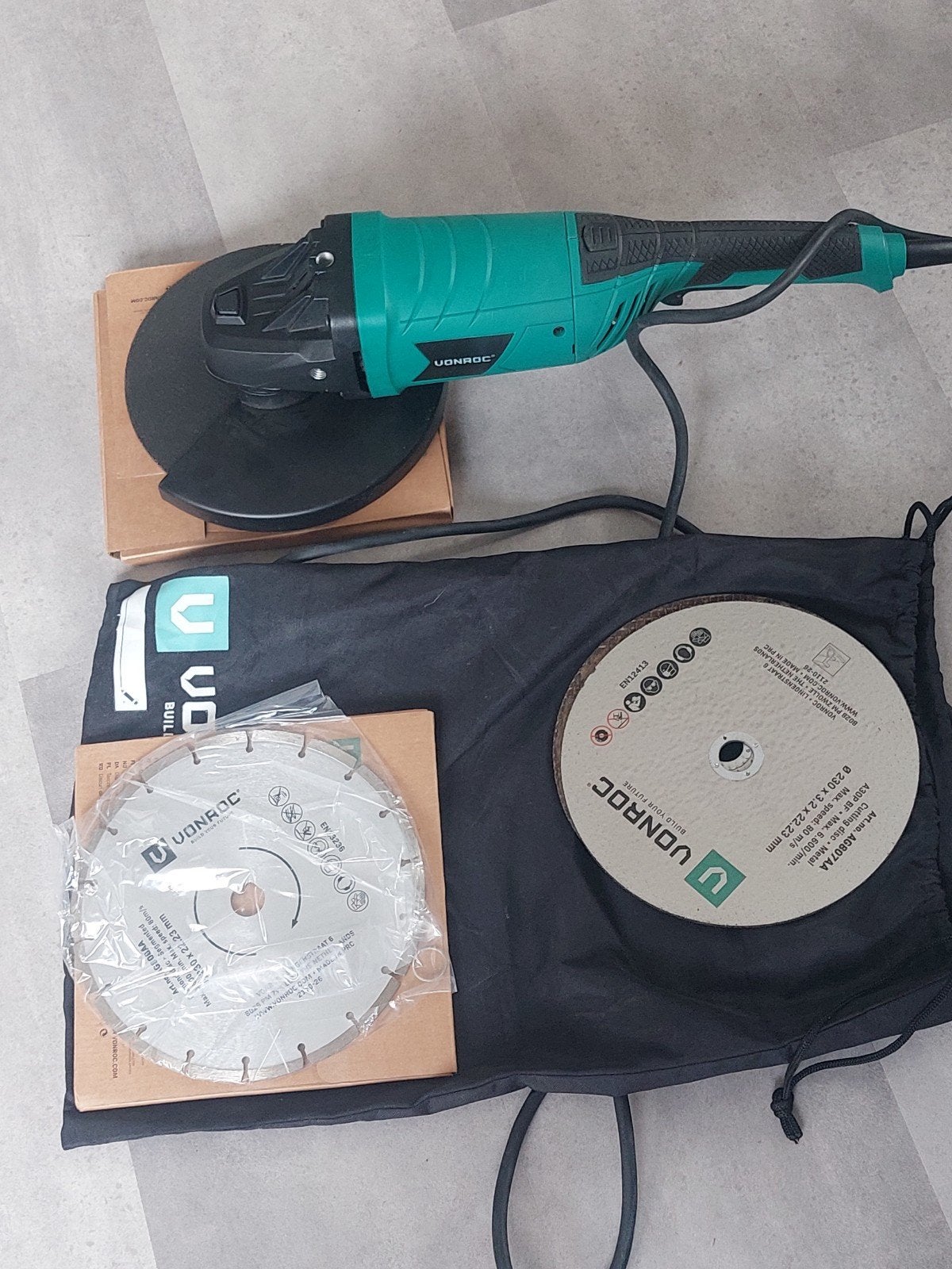 VONROC Haakse Slijpmachine met Schijven - Nieuwstaat, Ophalen of Verzenden