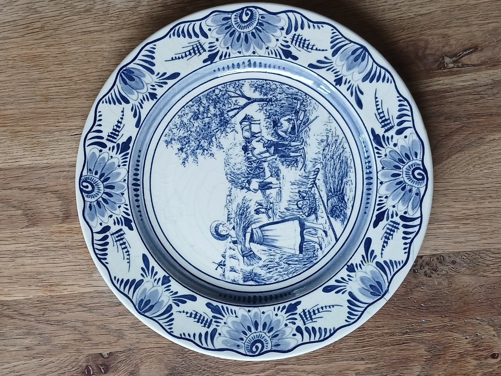 luneville studio france keramisch sierbord oogst tafereel, Ophalen