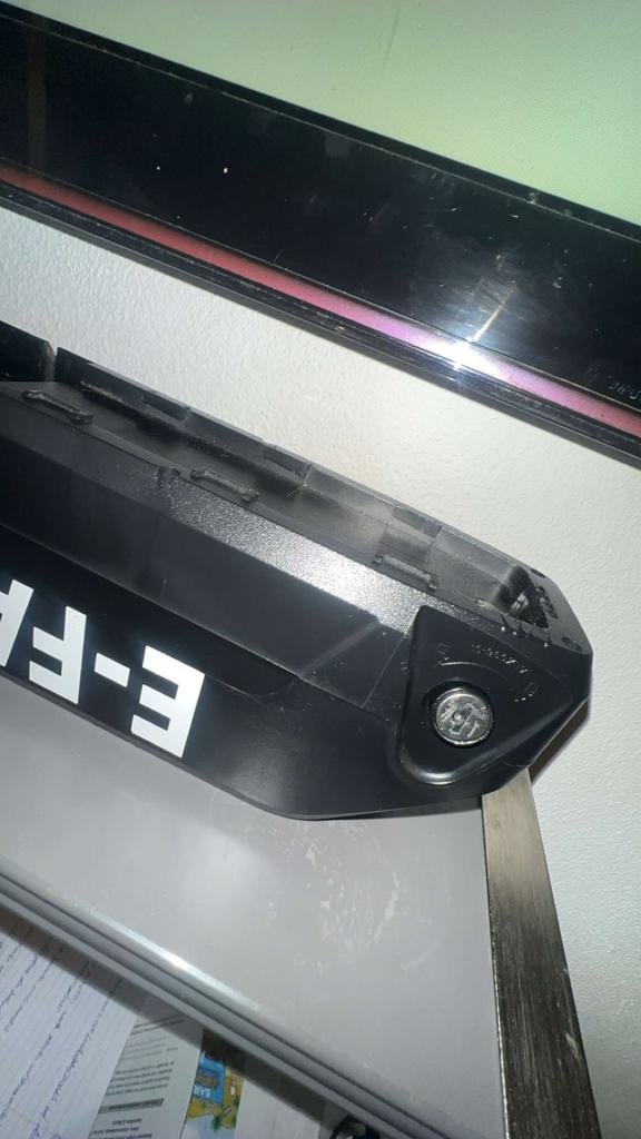 Fietsaccu E-FAN, Ophalen, Gebruikt