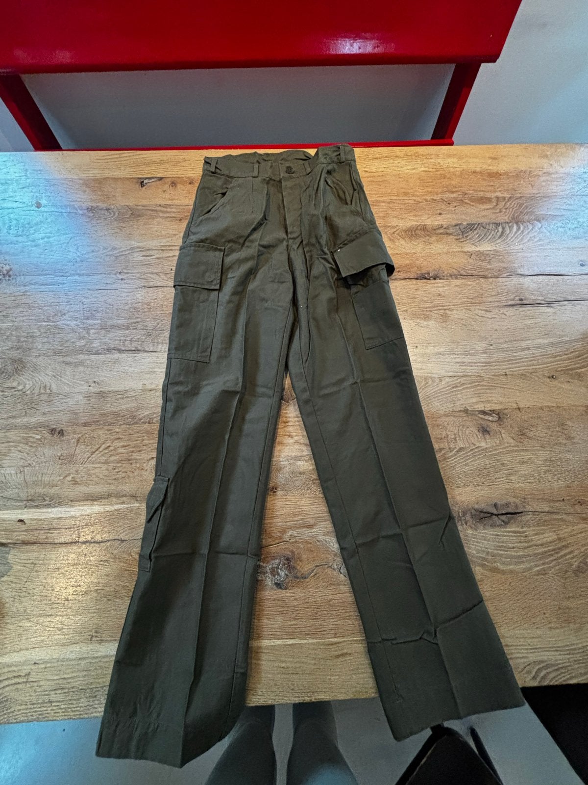 Vintage militaire Groene Cargo Broek 1984 - Maat 48/50 (M, Ophalen of Verzenden, Nieuw, Maat 48/50 (M), Groen