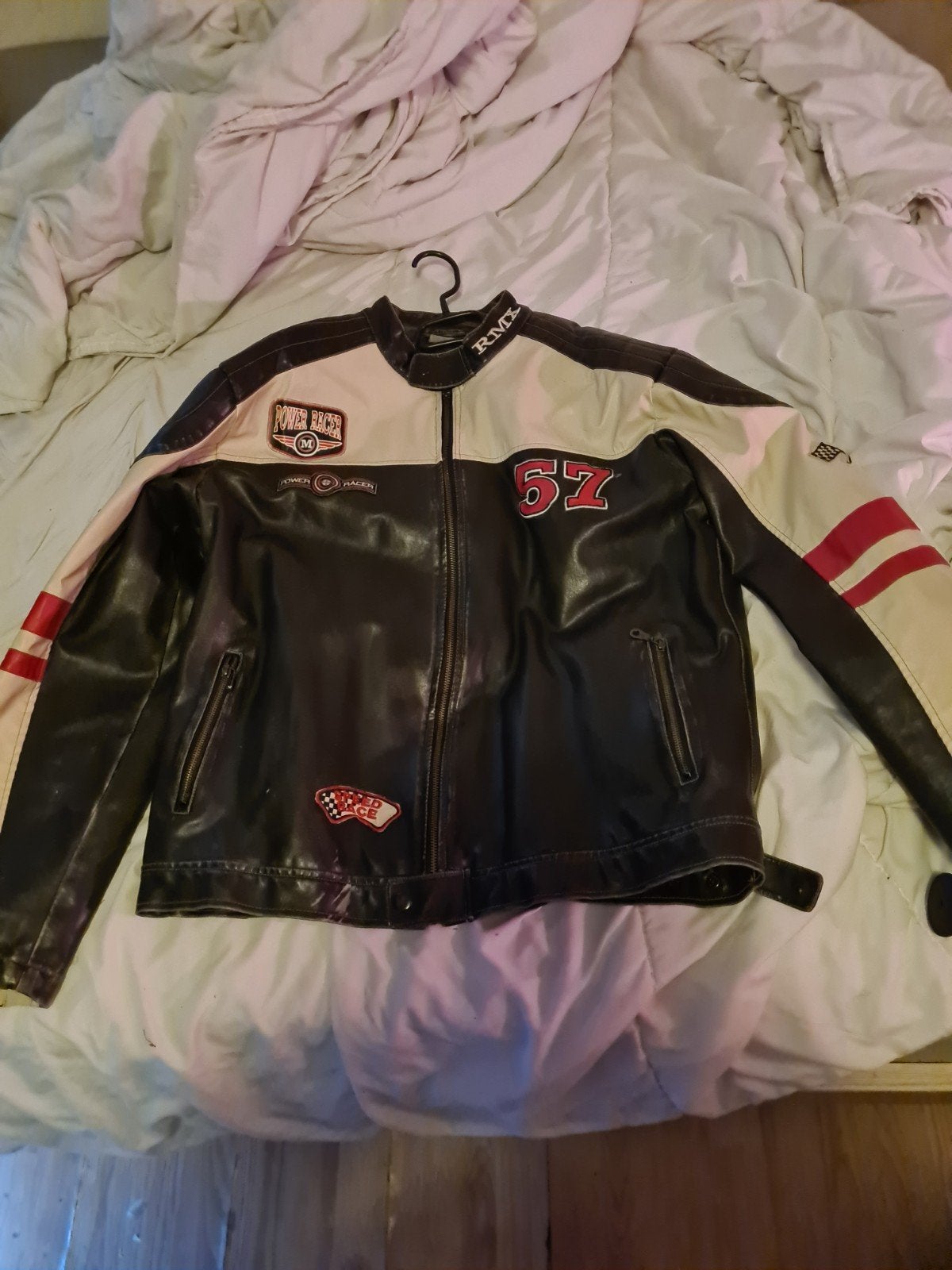 Zeldzame leren motorjas, maat L, Ophalen of Verzenden, Tweedehands, Dames, Jas | leer