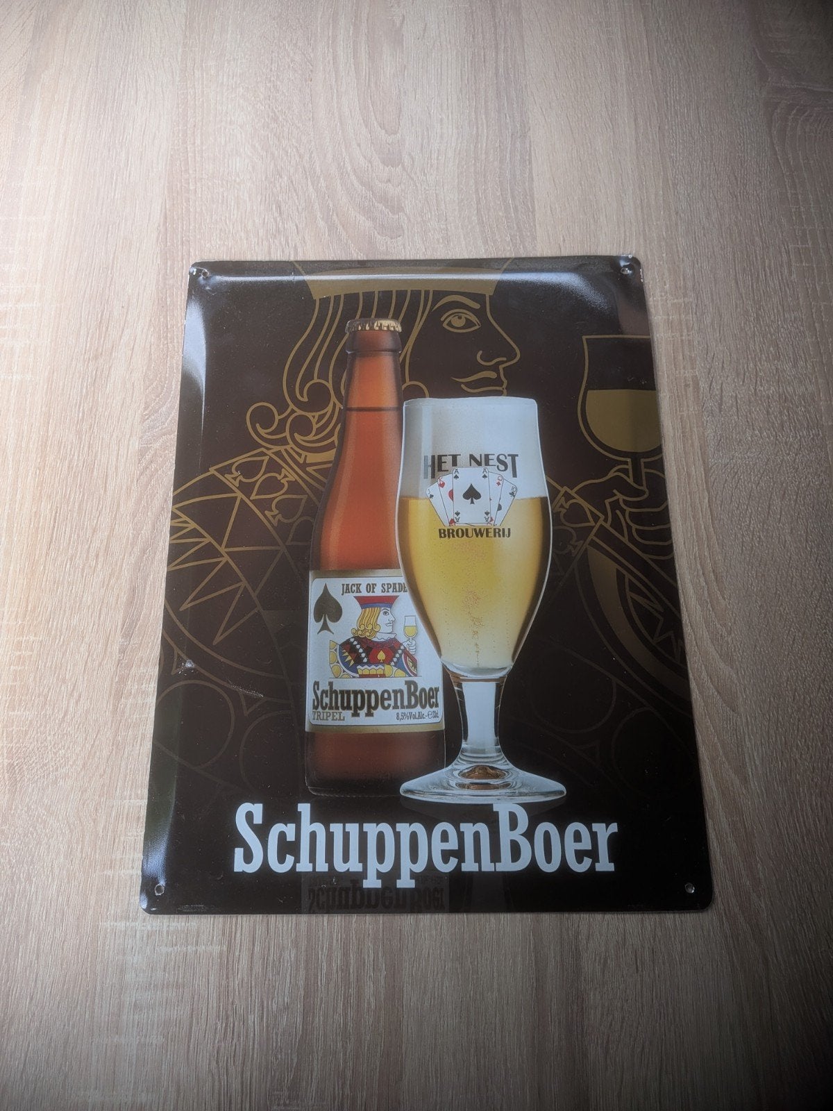 Brouwerij Het Nest SchuppenBoer Reclamebord, Ophalen of Verzenden, Zo goed als nieuw, Reclamebord