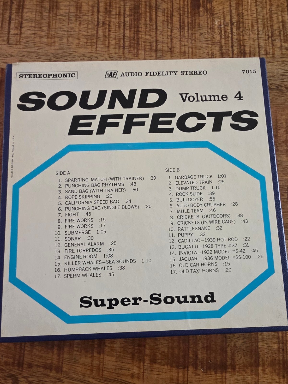 Sound Effects Vol. 4 op spoel voor bandrecorder - Nostalgie, Ophalen of Verzenden, Onderdeel