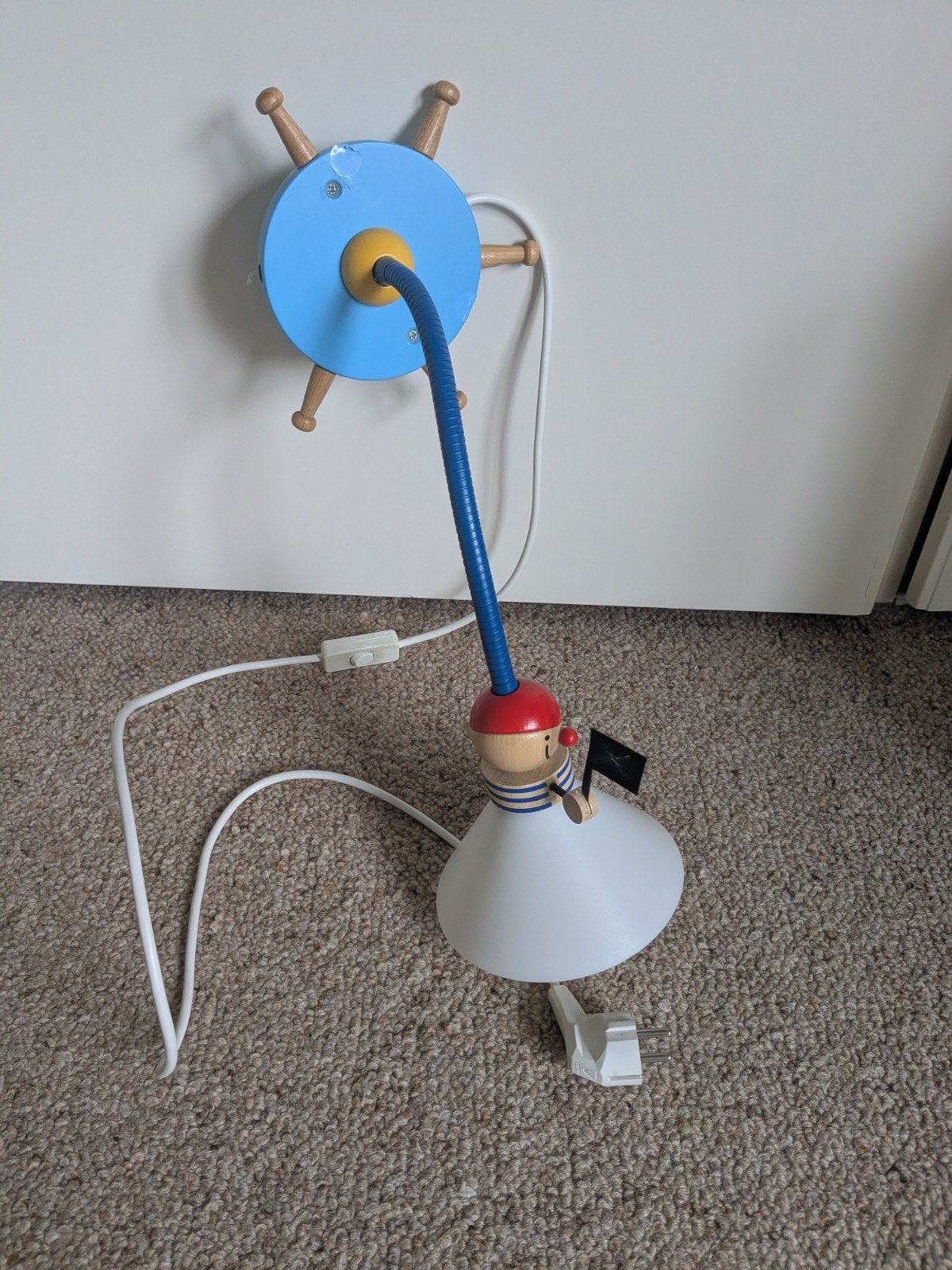 Bedlamp piraat - Wandlamp, Ophalen, Wanddecoratie