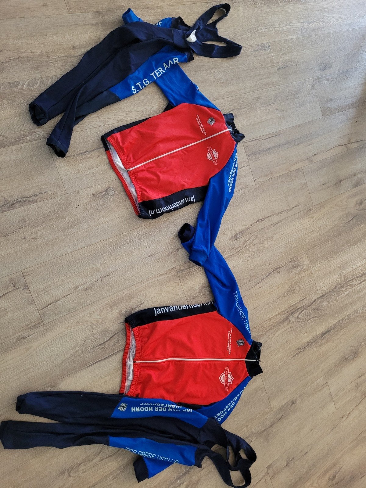 s2x schaatskleding set: jas + broek  (S.T.G. Ter Aar), Ophalen of Verzenden, Zo goed als nieuw, Overige typen, Overige merken