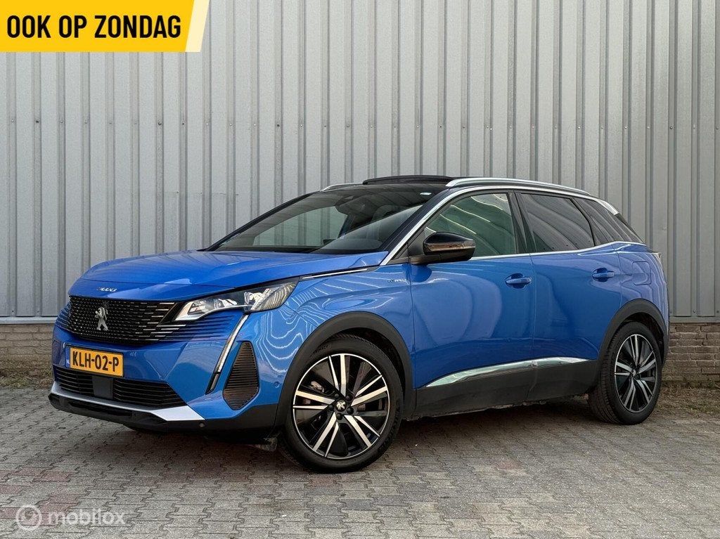 Peugeot 3008 1.6 HYbrid4 300 GT | PHEV | Focal | Massage Stl, Auto's, Peugeot, Automaat, 1250 kg, 4 cilinders, Blauw