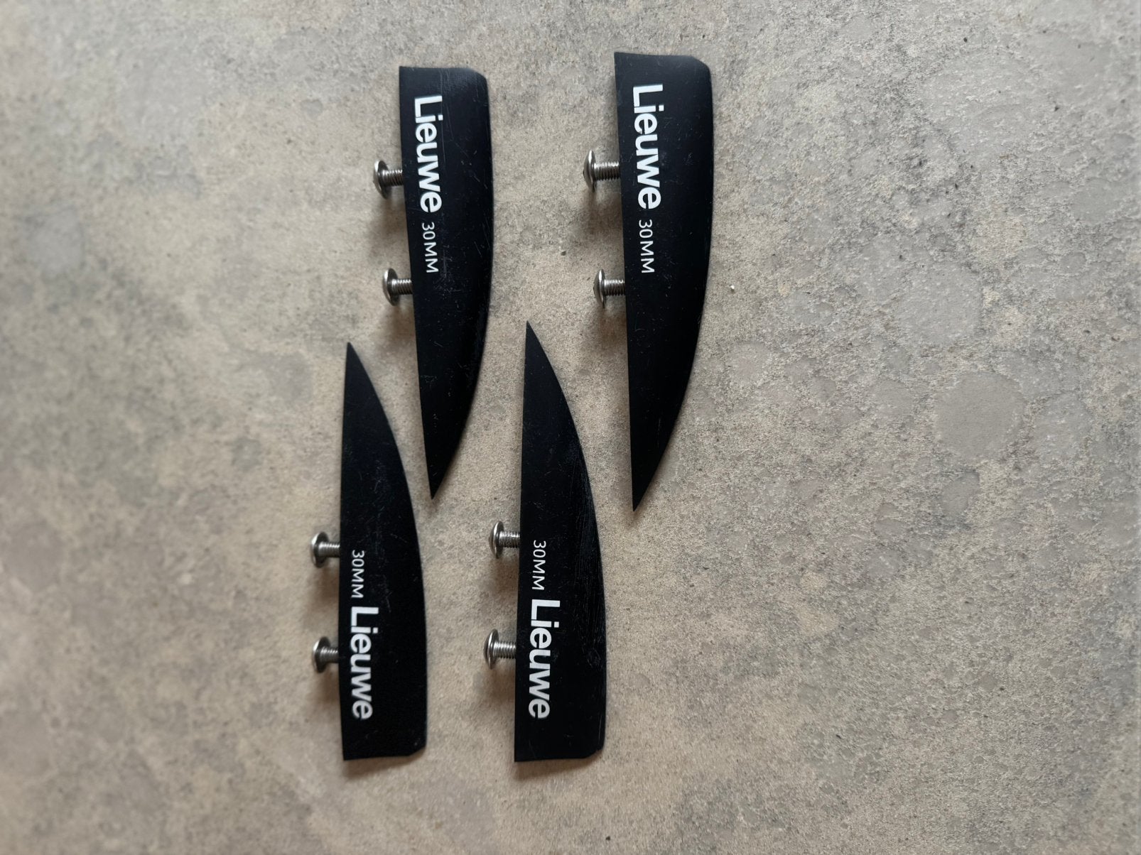 Lieuwe vinnen 30mm, Trapeze, Geen board, Ophalen of Verzenden, Zo goed als nieuw