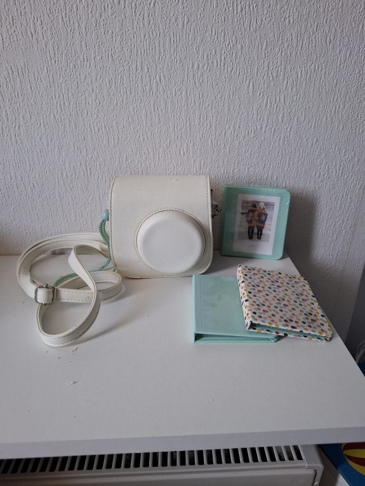 Instax Mini 8 met tasje en 3 fotoboekjes, Ophalen of Verzenden, Gebruikt