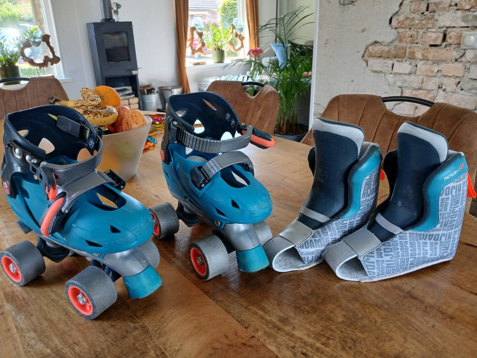 Nijdam rolschaatsen - weinig gebruikt, Ophalen, Verstelbaar, Zo goed als nieuw, Kinderen