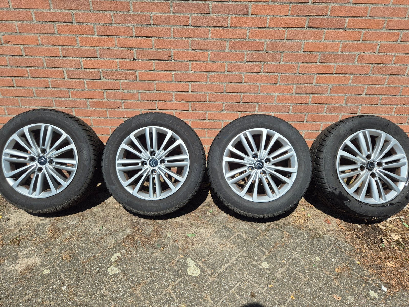 Citroen c4 Winterbanden met Velgen 4x108, Ophalen, Gebruikt