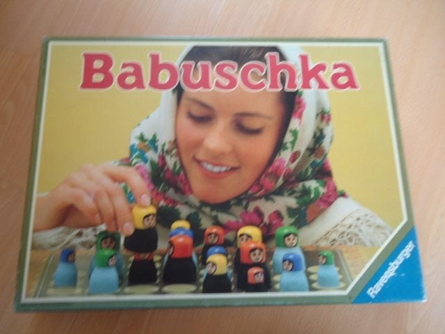 Babuschka, bordspel, uit 1982. zgan, Hobby en Vrije tijd, Gezelschapsspellen | Bordspellen, Een of twee spelers, Ophalen of Verzenden